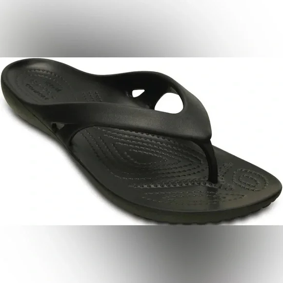 CROCS Kadee II Flip New w/ Tags - Black Size 8 - Picture 7 of 9